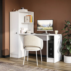 Stilo Bilgisayar Masası, Raflı Çalışma Masası , Çalışma Ofis Masası, Ders Yemek Masası 50x155 cm yandan