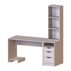Mode 3 Çekmeceli Kesonlu Çalışma Masası , Çalışma Ofis Masası , Bilgisayar Masası , Kitaplıklı Raflı Çalışma Masası