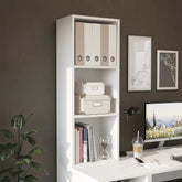 Beyaz Mode Çalışma Masası Kitaplığı 40 cm