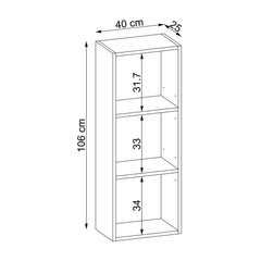 Mode Çalışma Masası Kitaplığı 40 cm