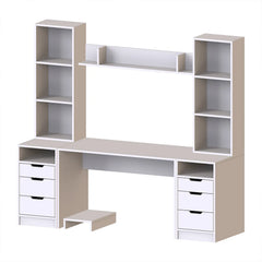 Mode Raflı Çalışma Masası , 3 Çekmeceli Kesonlu Çalışma Masası , Çalışma Ofis Masası , Bilgisayar Masası