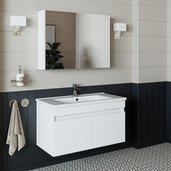 Lavabolu Banyo Dolabı 2li Set - Atria