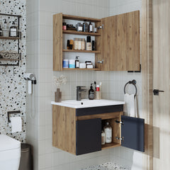 Lavabolu Banyo Dolabı 2li Set - Atria