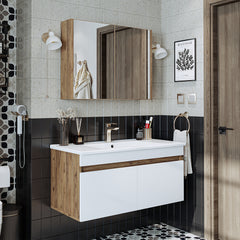 Lavabolu Banyo Dolabı 2li Set - Atria