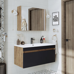 Lavabolu Banyo Dolabı 2li Set - Atria