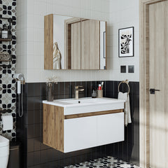 Lavabolu Banyo Dolabı 2li Set - Atria