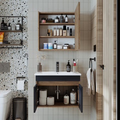 Lavabolu Banyo Dolabı 2li Set - Atria