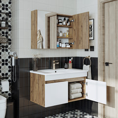 Lavabolu Banyo Dolabı 2li Set - Atria