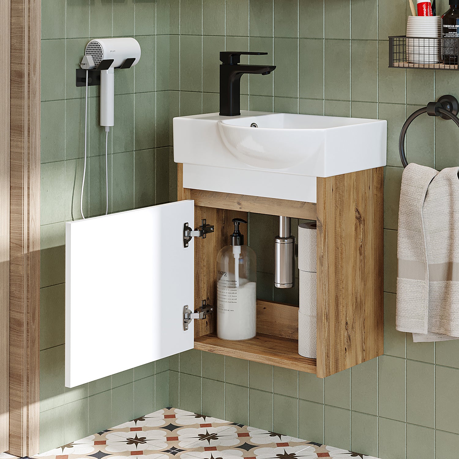 Lavabolu Banyo Dolabı - Leo - Roomartstore.com.trbanyo dolabı2355