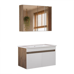 Lavabolu Banyo Dolabı 2li Set - Atria
