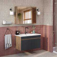 Lavabolu Banyo Dolabı 2li Set - Atria