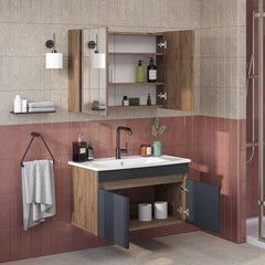 Lavabolu Banyo Dolabı 2li Set - Atria