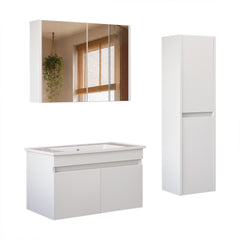 Lavabolu Banyo Dolabı 3lü Set - Atria
