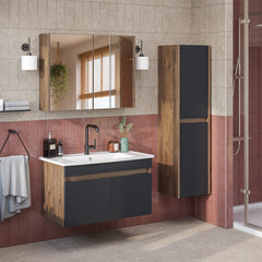 Lavabolu Banyo Dolabı 3lü Set - Atria