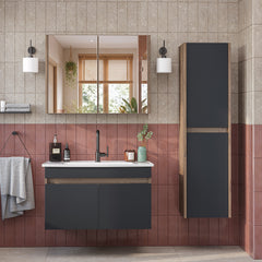 Lavabolu Banyo Dolabı 3lü Set - Atria