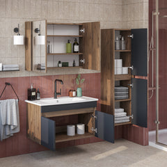 Lavabolu Banyo Dolabı 3lü Set - Atria