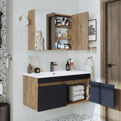 Lavabolu Banyo Dolabı 2li Set - Atria