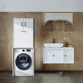 Lavabolu Banyo Dolabı 2li Set - Çamaşır Makinesi Dolabı