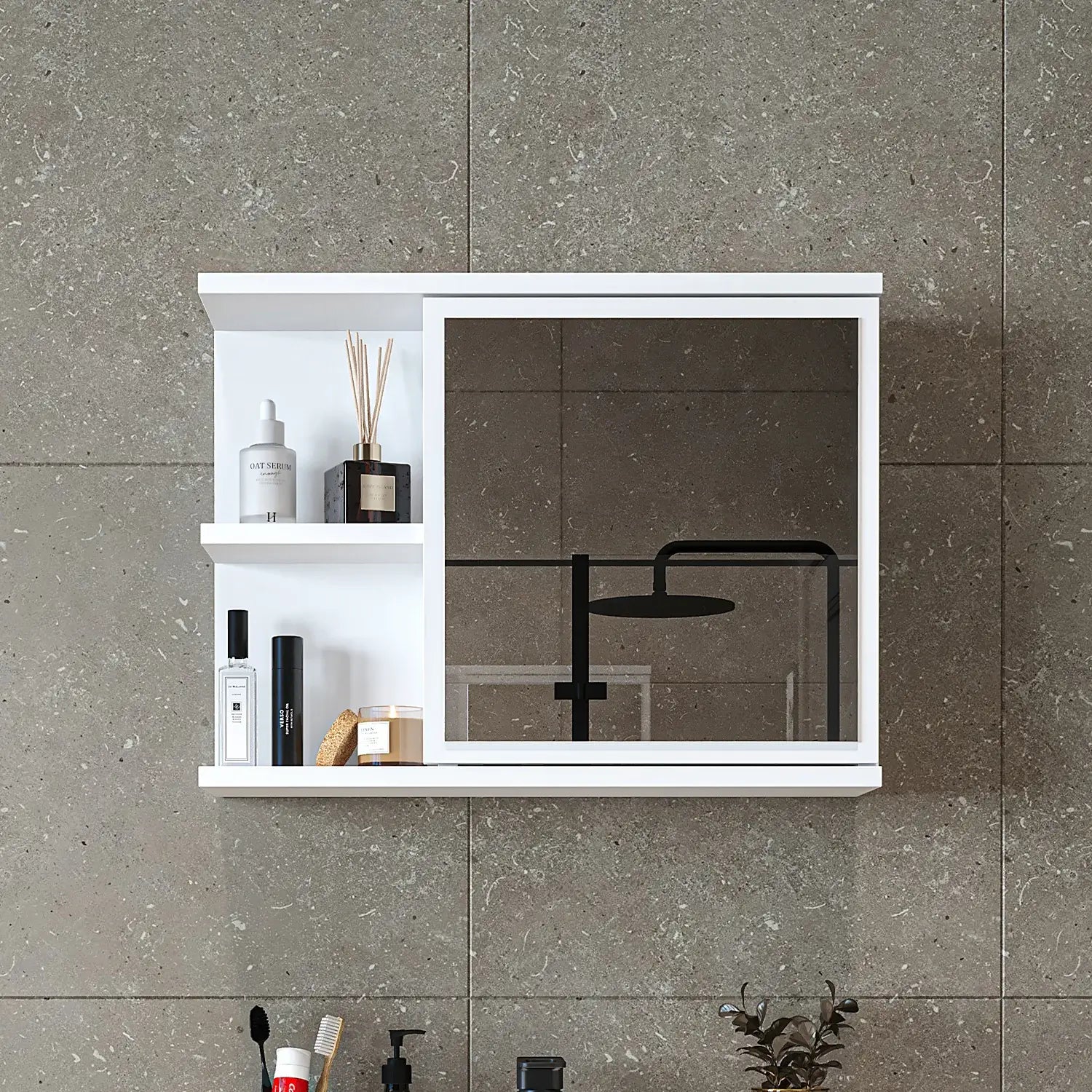 Modern banyolar için tasarlanan bu şık banyo dolabı, hem estetik hem de işlevsellik arayanlar için ideal bir çözüm sunar.
Minimalist tasarımı mekânın ferahlığını artırırken, kompakt yapısı küçük alanların en verimli şekilde kullanılmasını sağlar. 6 farklı renk seçeneği bulunur.