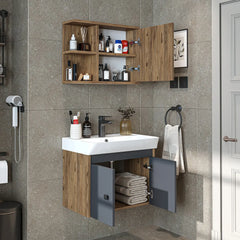 Lavabolu Banyo Dolabı 2li Set - Ada