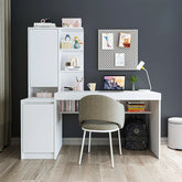 Kitaplıklı Çalışma Masası - Nora - Sol