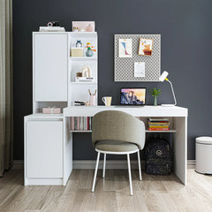 Kitaplıklı Çalışma Masası - Nora - Sol