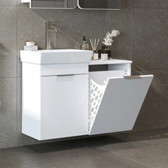 Sepetli Lavabolu Banyo Dolabı - Dubai