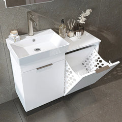 Sepetli Lavabolu Banyo Dolabı - Dubai