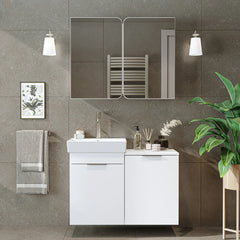 Sepetli Banyo Dolabı 2li Set - Dubai