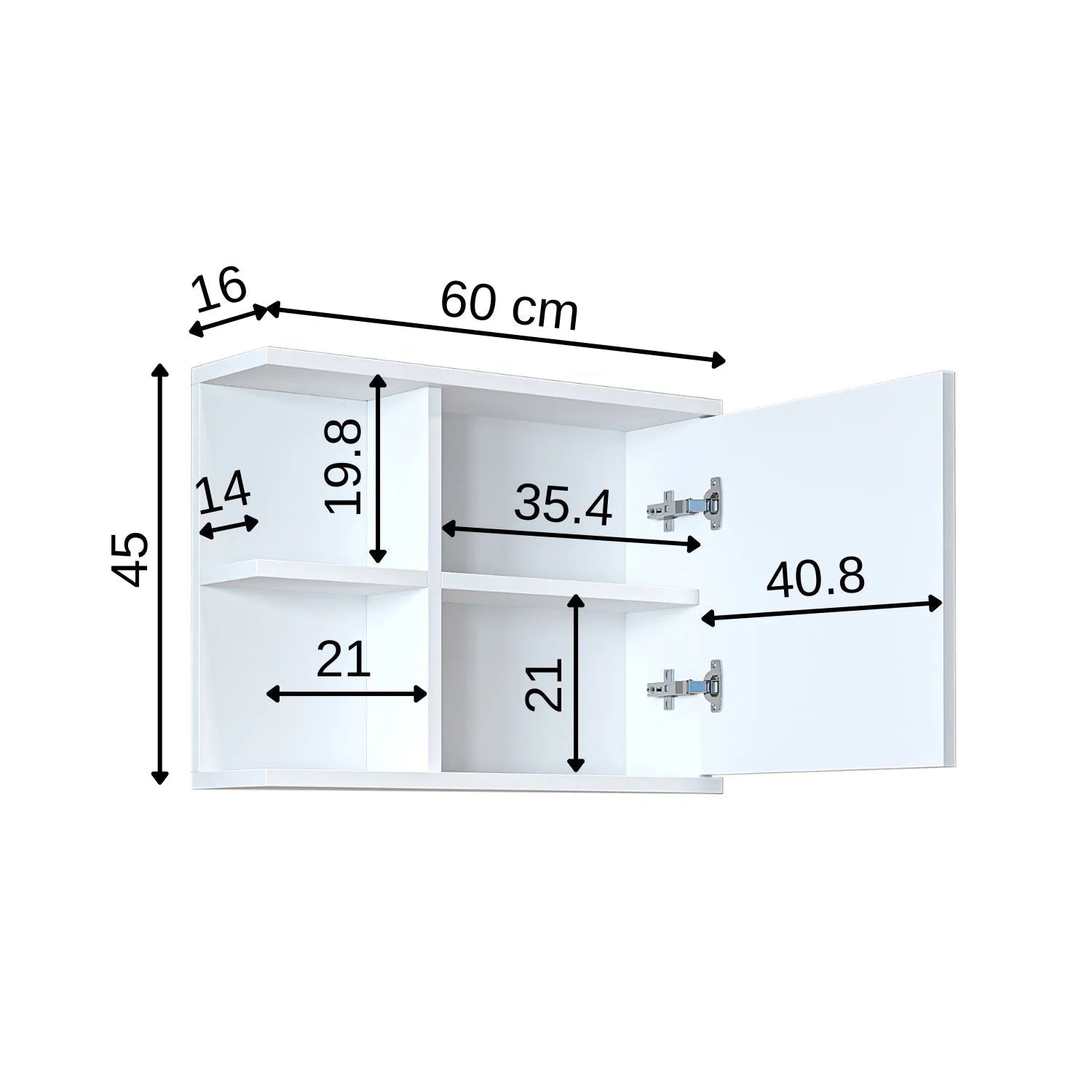 Aynalı Banyo Dolabı - Ada - Roomartbanyo dolabı2673