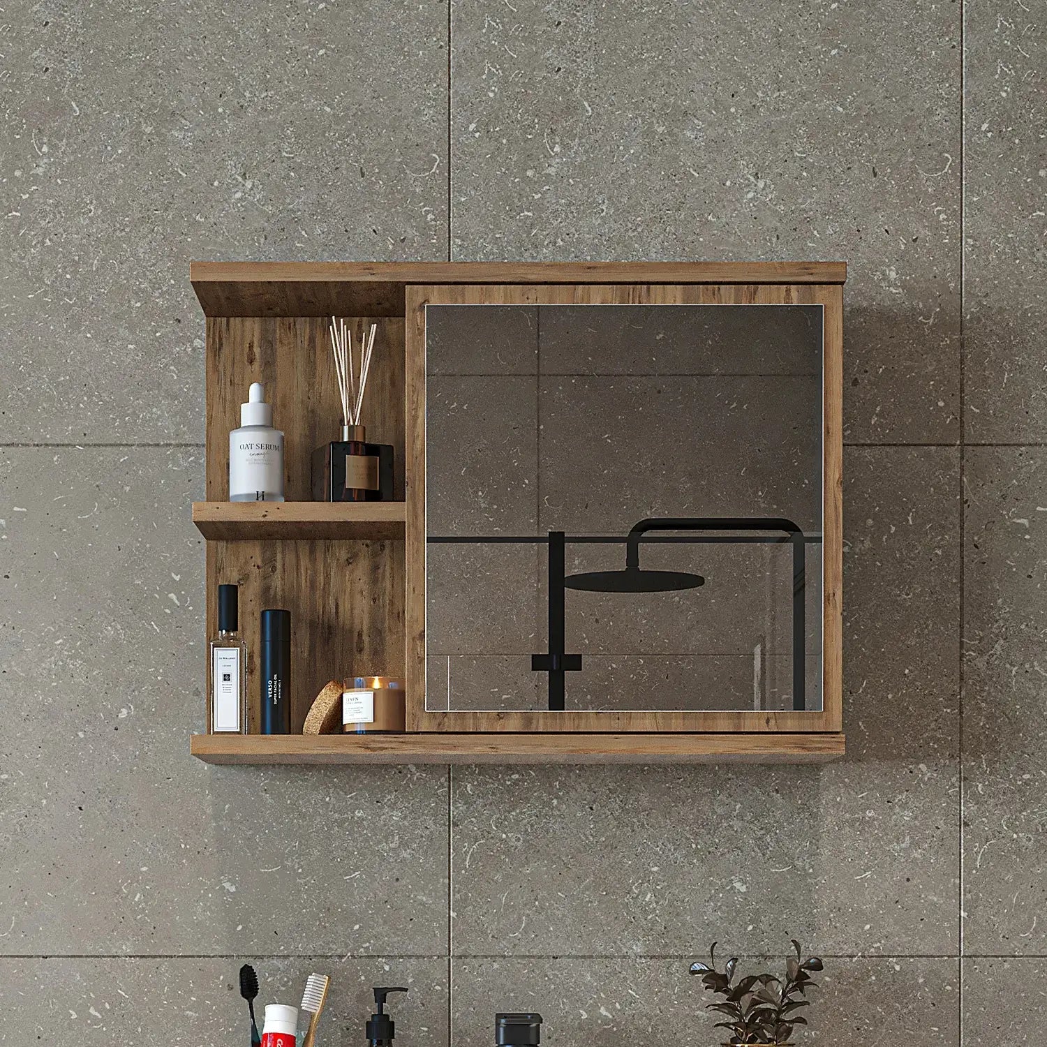 Aynalı Banyo Dolabı - Ada - Roomartbanyo dolabı2674