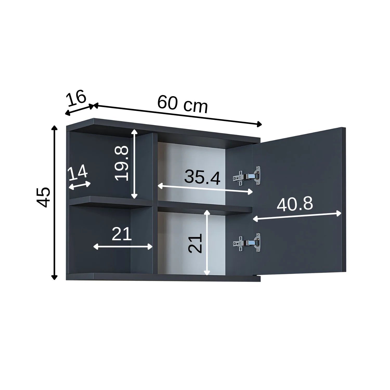Aynalı Banyo Dolabı - Ada - Roomartbanyo dolabı2675