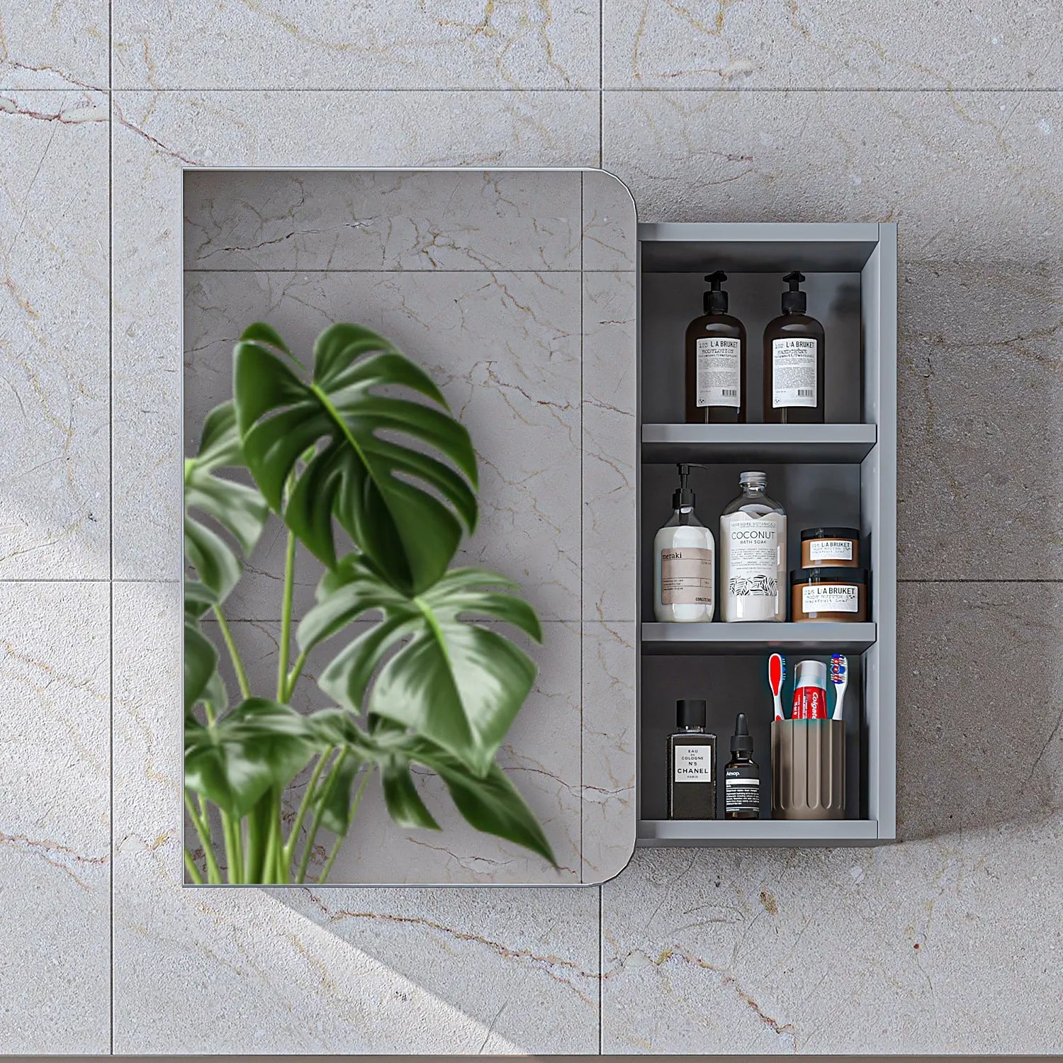 Aynalı Banyo Dolabı - Likya - Roomartbanyo dolabı2896