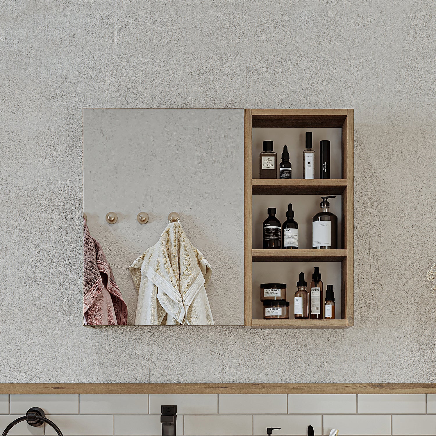 Aynalı Banyo Dolabı - Lotus - Roomartstore.com.trbanyo dolabı2462