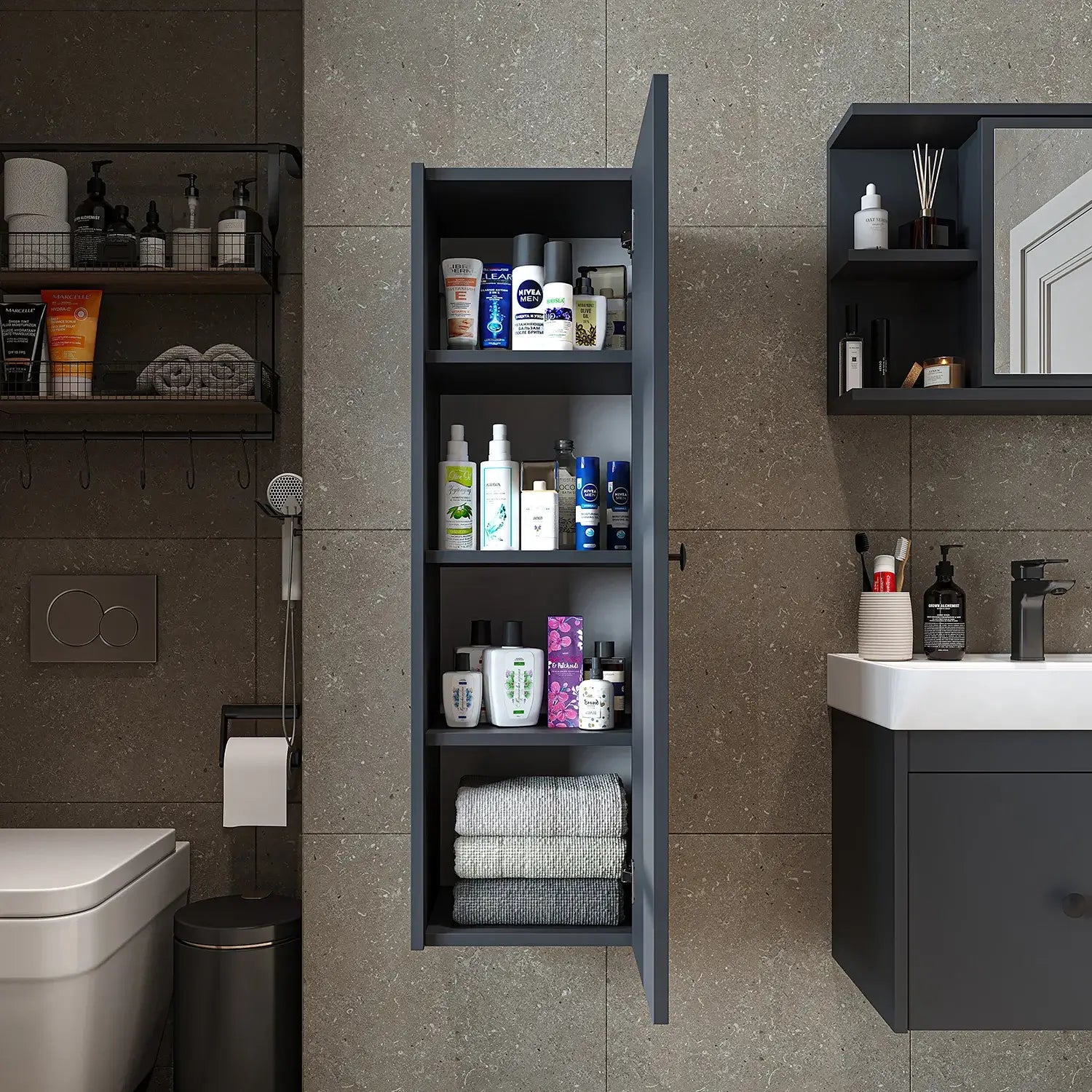 Banyo Havlu Dolabı - Ada - Roomartbanyo dolabı2861