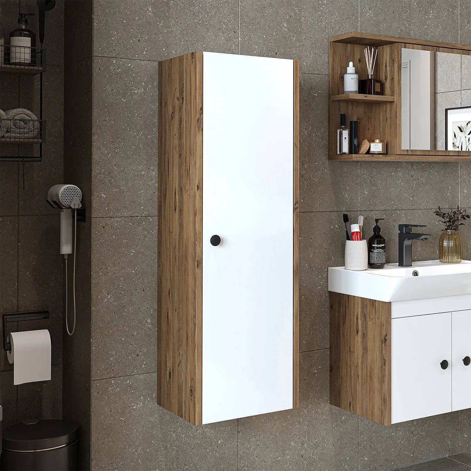Banyo Havlu Dolabı - Ada - Roomartbanyo dolabı2862