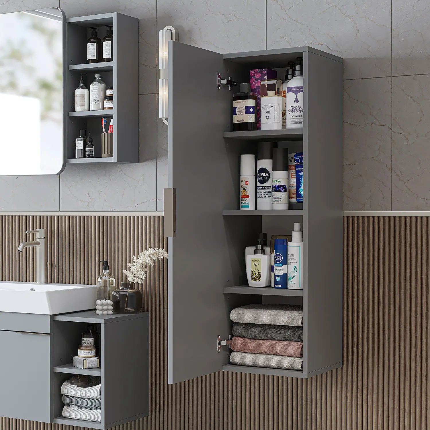Banyo Havlu Dolabı - Likya - Roomartbanyo dolabı2902