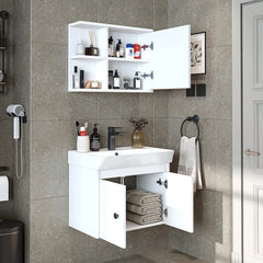 Lavabolu Banyo Dolabı 2li Set - Ada