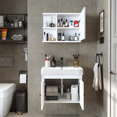 Lavabolu Banyo Dolabı 2li Set - Ada