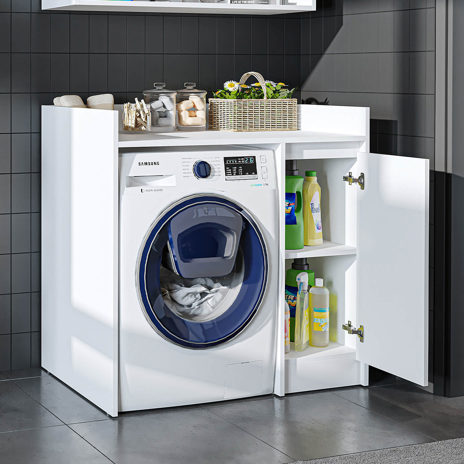 Çamaşır Makinesi Dolabı - Derin - 100cm - Roomartçamaşır makinesi dolabı2820