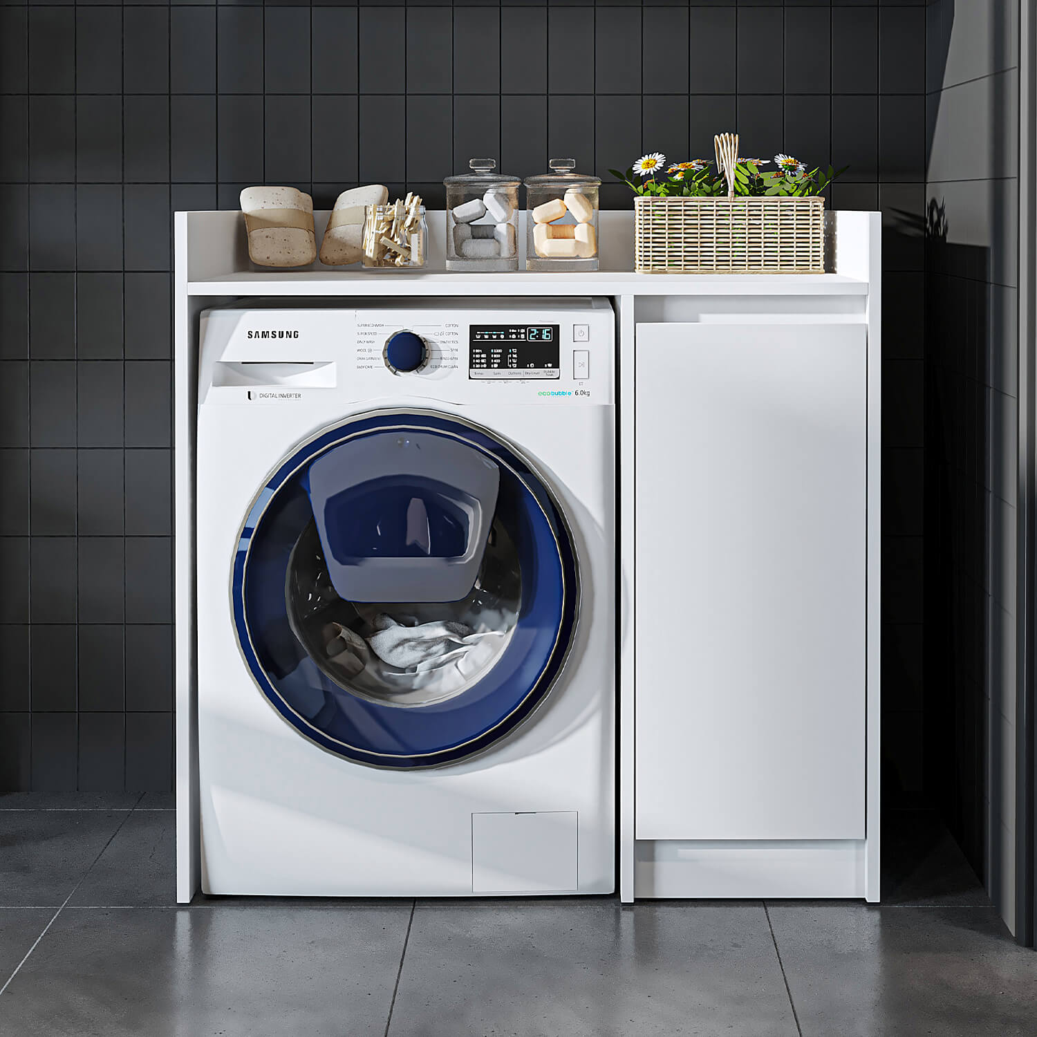 Çamaşır Makinesi Dolabı - Derin - 100cm - Roomartçamaşır makinesi dolabı2820