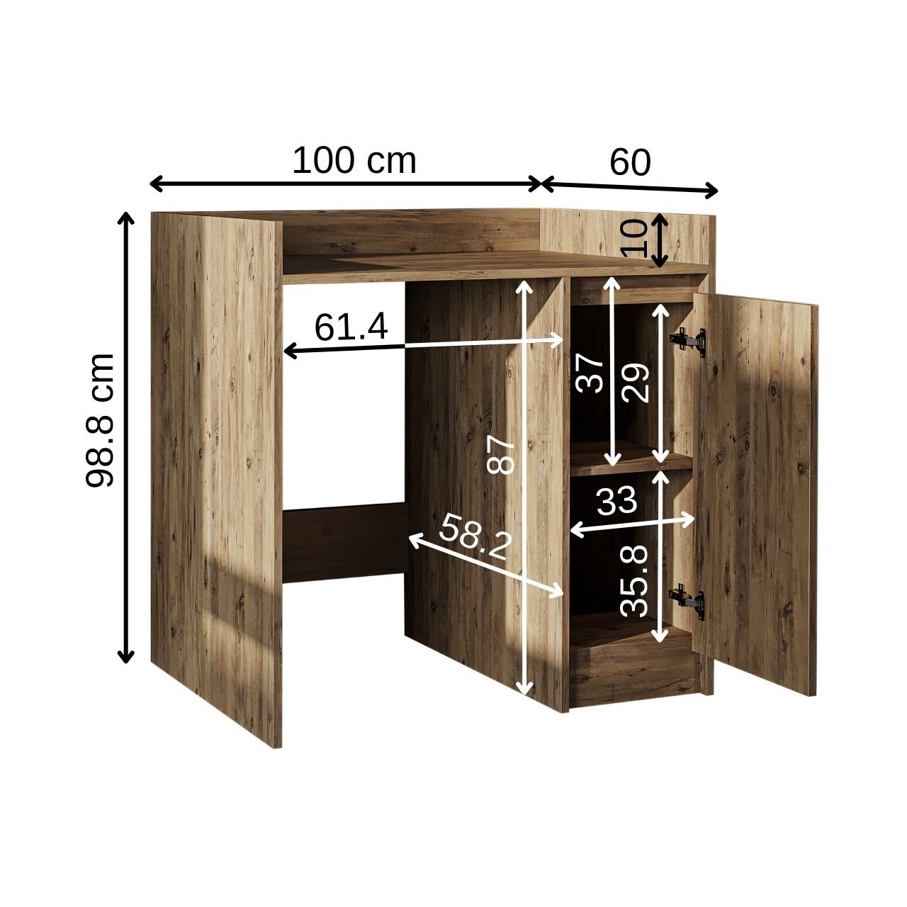 Çamaşır Makinesi Dolabı - Derin - 100cm - Roomartçamaşır makinesi dolabı2821