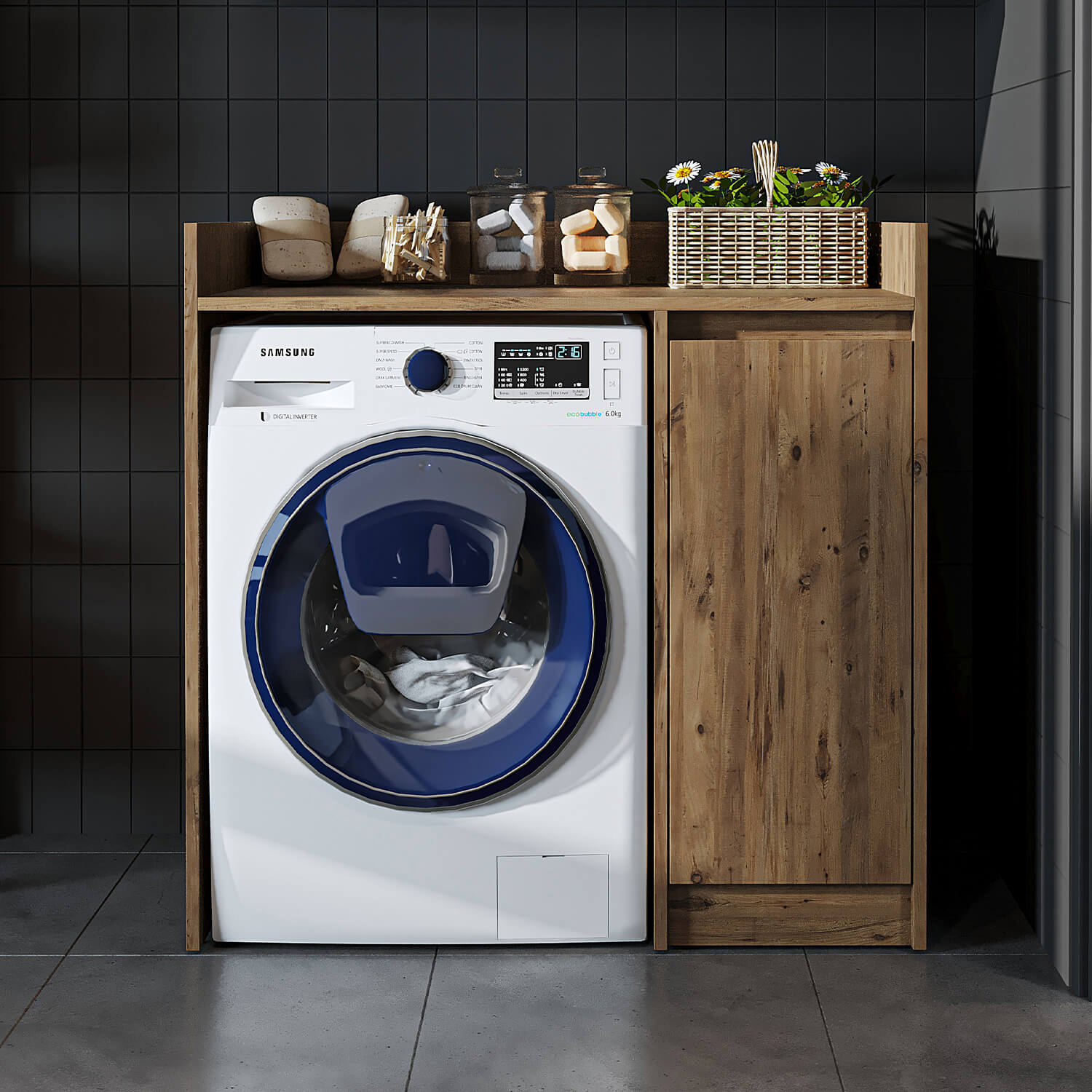 Çamaşır Makinesi Dolabı - Derin - 100cm - Roomartçamaşır makinesi dolabı2821