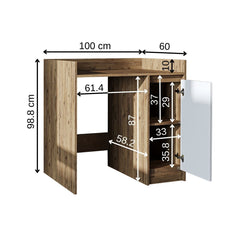 Çamaşır Makinesi Dolabı - Derin - 100cm - Roomartçamaşır makinesi dolabı2822