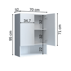 Çamaşır Makinesi Dolabı Um2 Kapaklı Üst Dolap - Roomartstore.com.trçamaşır makinesi dolabı1556