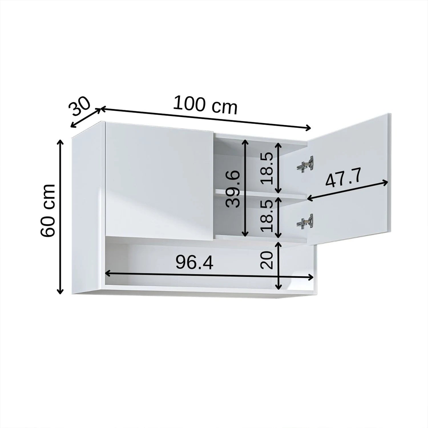 Çamaşır Makinesi Üst Dolabı - Derin - 100cm - Roomartçamaşır makinesi dolabı2828