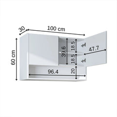 Çamaşır Makinesi Üst Dolabı - Derin - 100cm - Roomartçamaşır makinesi dolabı2828