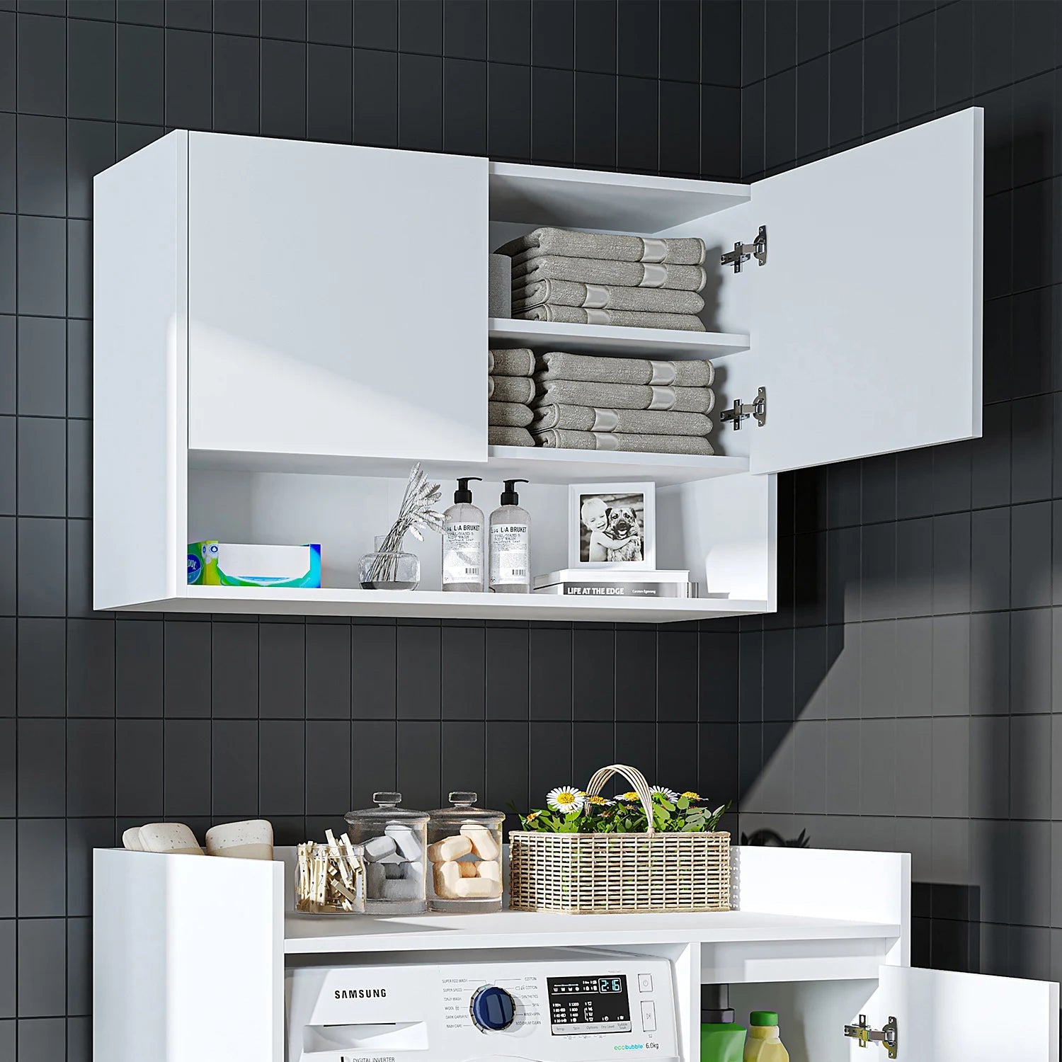 Çamaşır Makinesi Üst Dolabı - Derin - 100cm - Roomartçamaşır makinesi dolabı2828