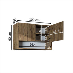 Çamaşır Makinesi Üst Dolabı - Derin - 100cm - Roomartçamaşır makinesi dolabı2829