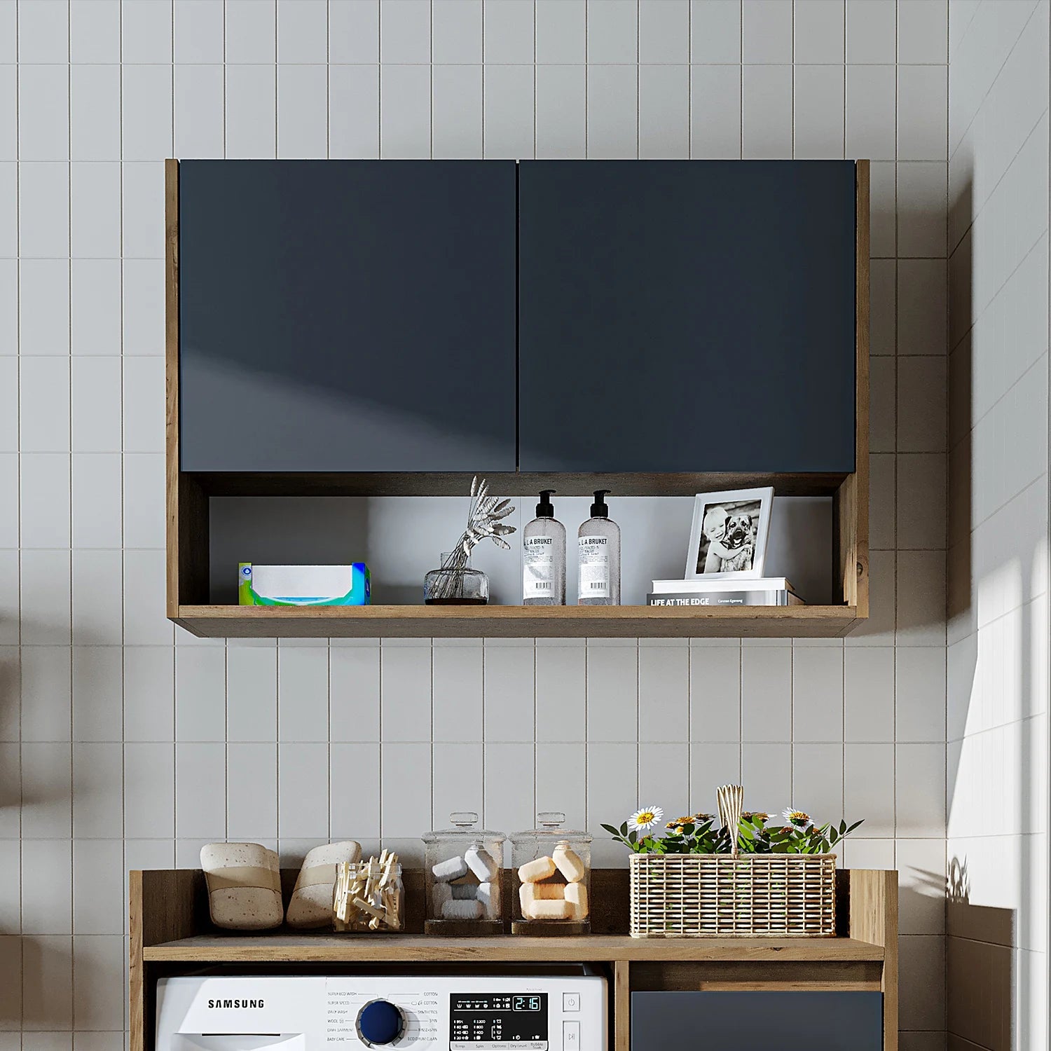 Çamaşır Makinesi Üst Dolabı - Derin - 100cm - Roomartçamaşır makinesi dolabı2831